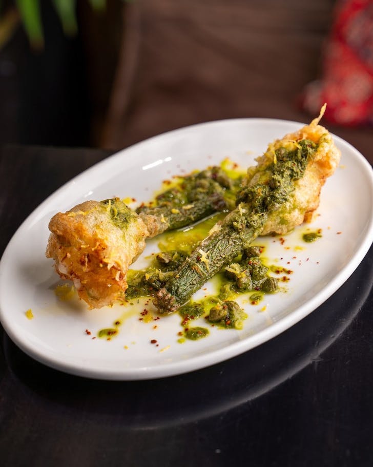 Zucchini fritti at Lalla Rookh Italian restaurant in Perth
