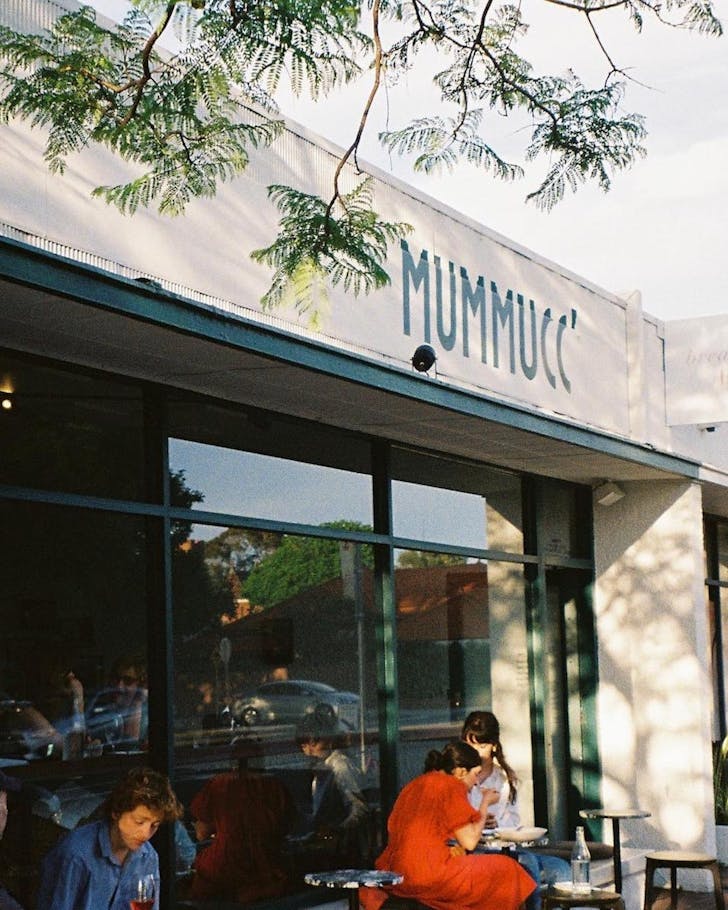 Outside Italian wine bar, Mummucc