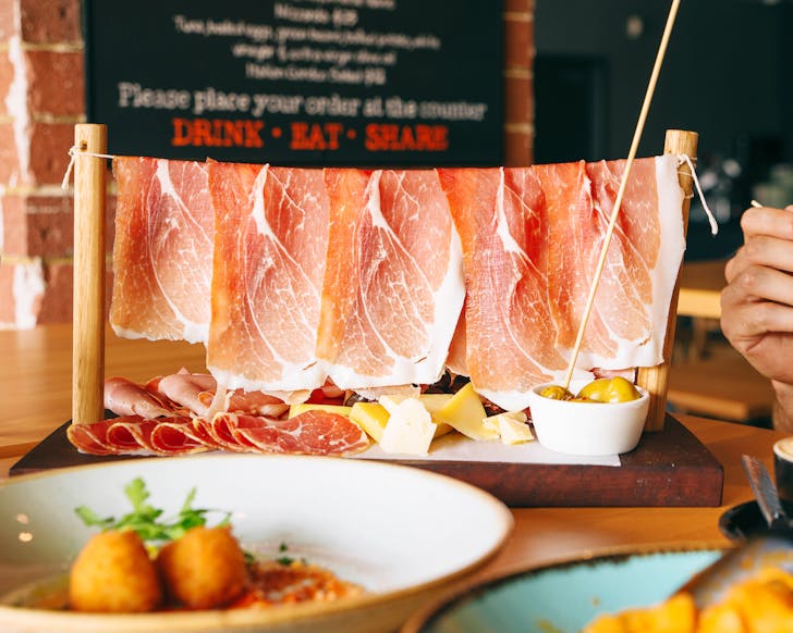 Prosciutto at Spritz Spizzicheria