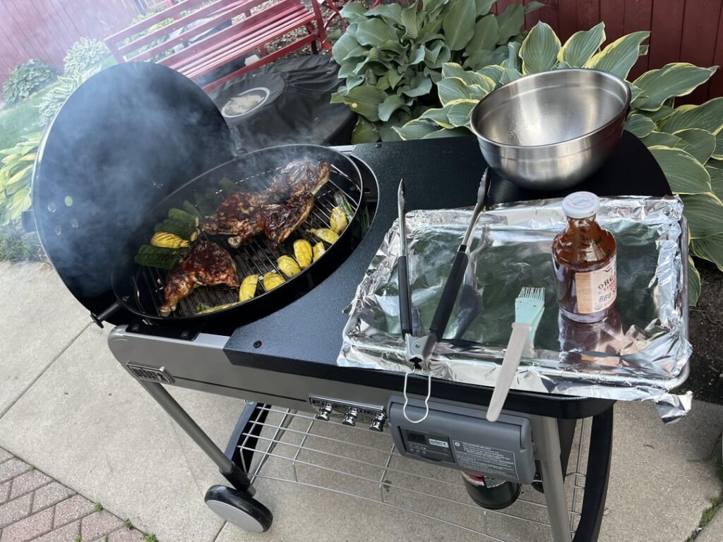 First cook on my new Weber Performer Deluxe!  I love it!