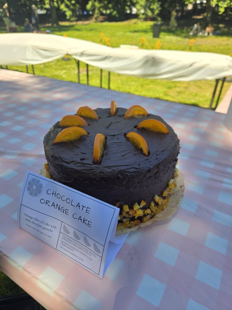 Made this chocolate orange cake for a cake meet-up!