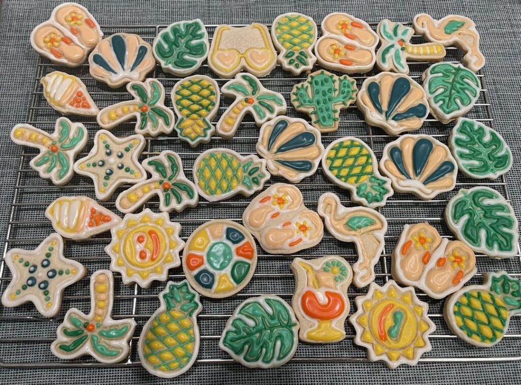 Summer inspired cookies 🌸