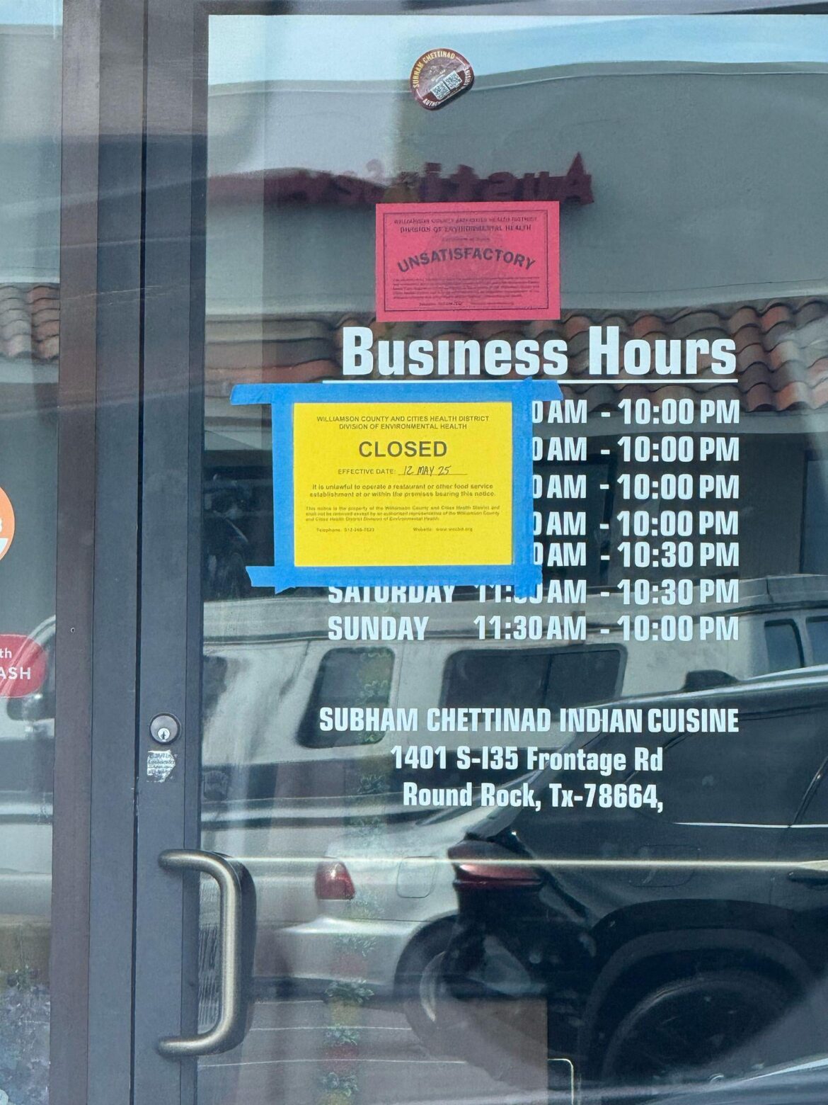 Subham Chettinad Indian Restaurant failed with health inspection red tag!!! Subham Chettinad Indian Restaurant failed with health inspection red tag!!!