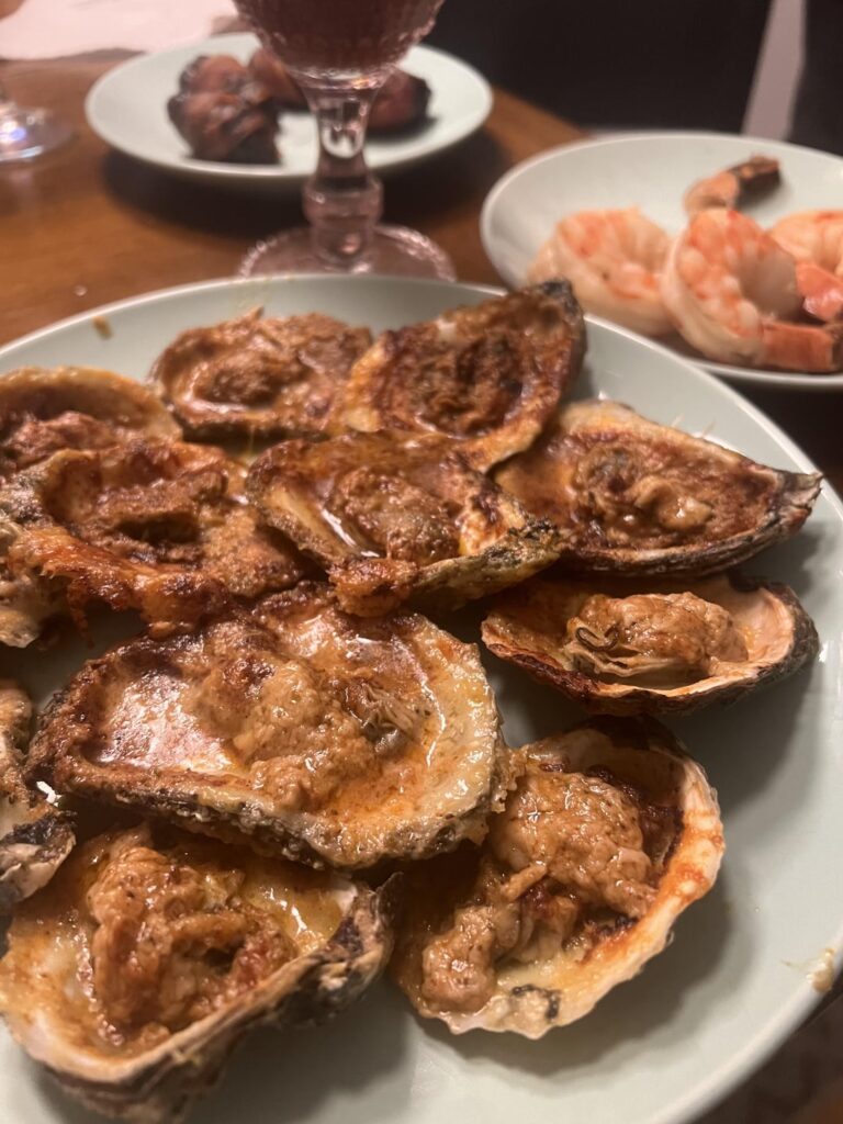 We’re posting cooked oysters?