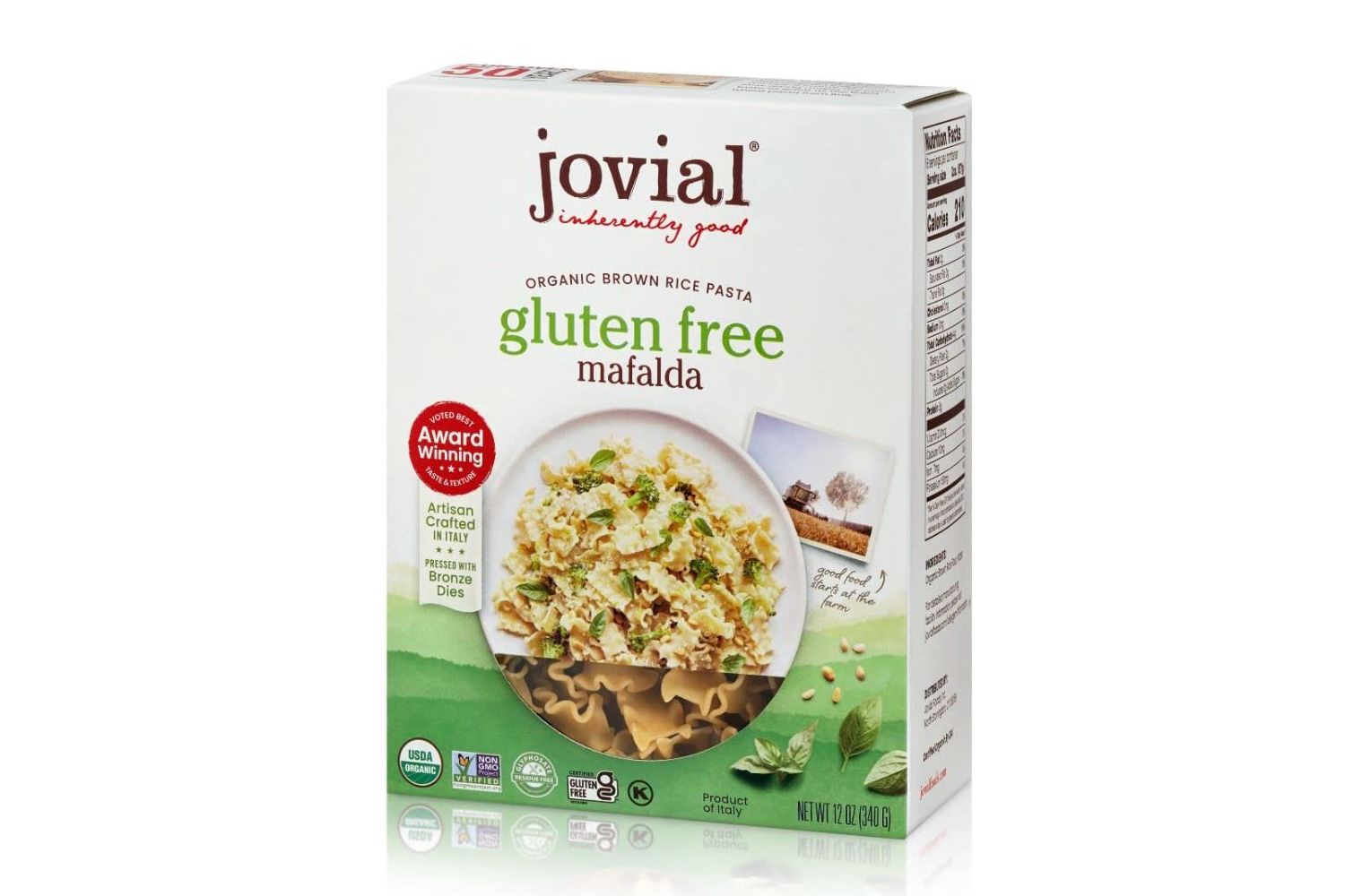 Jovial 100% Organic Gluten Free Brown Rice Mafalda