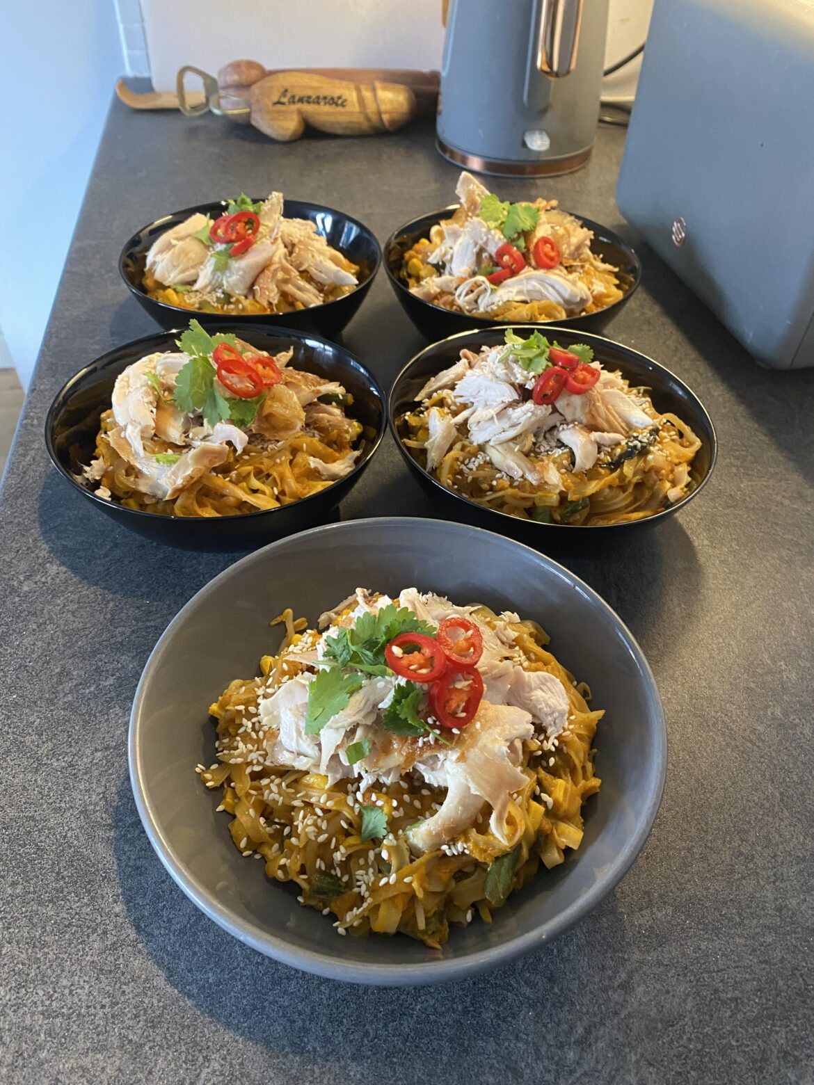 Tonight’s meal prep.