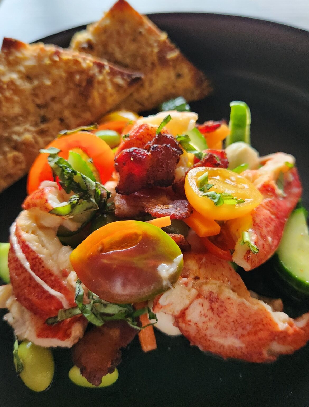 Lobster Salad with Crostini