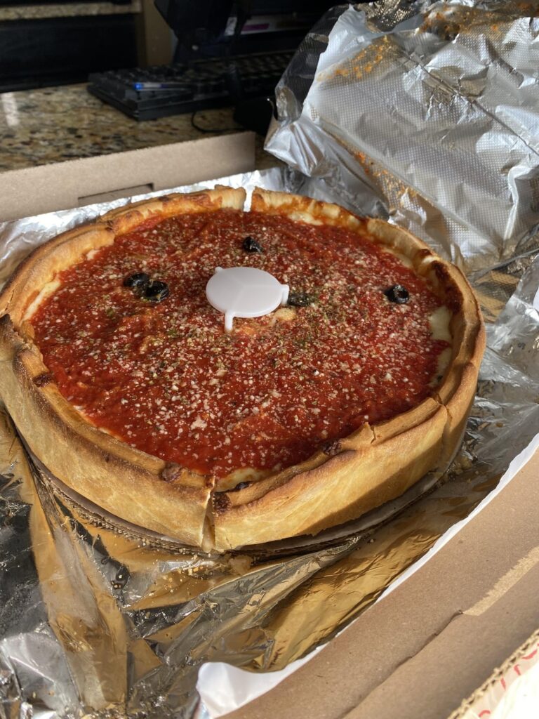 My first Chicago deep dish pizza