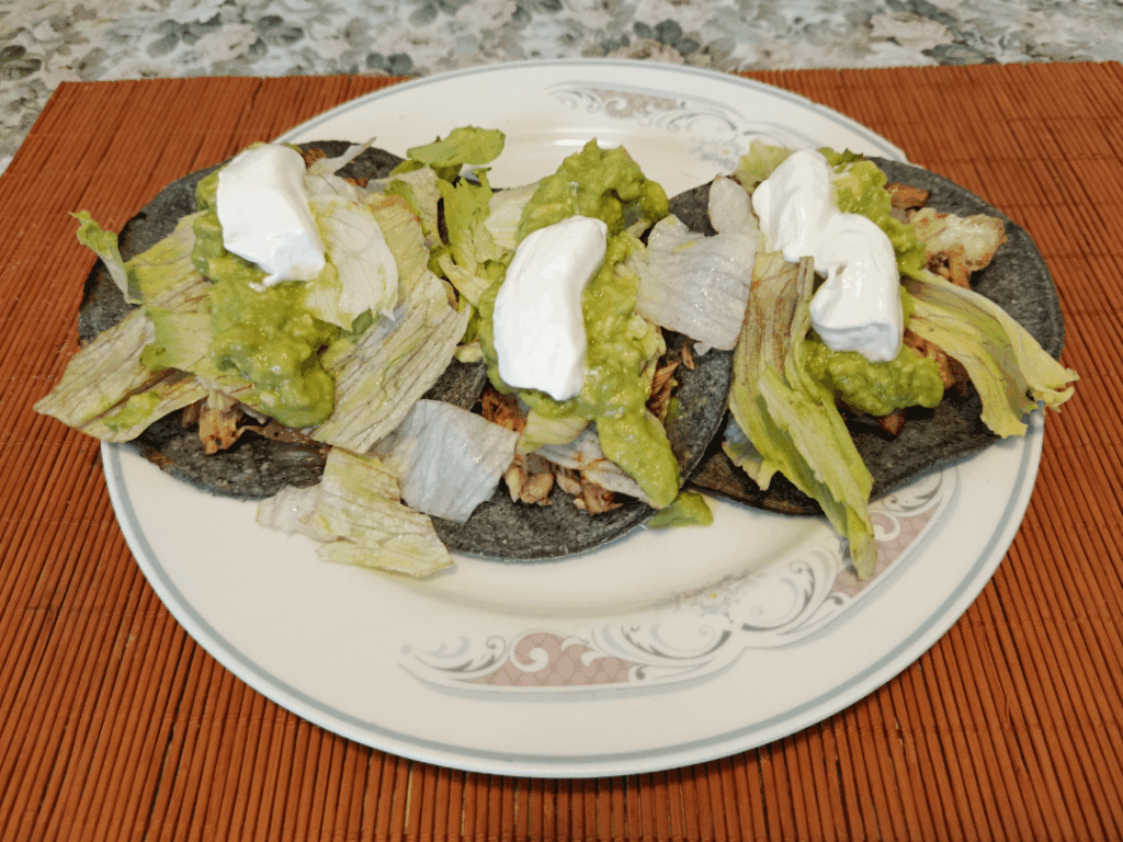 Worcestershire sauce chicken tacos