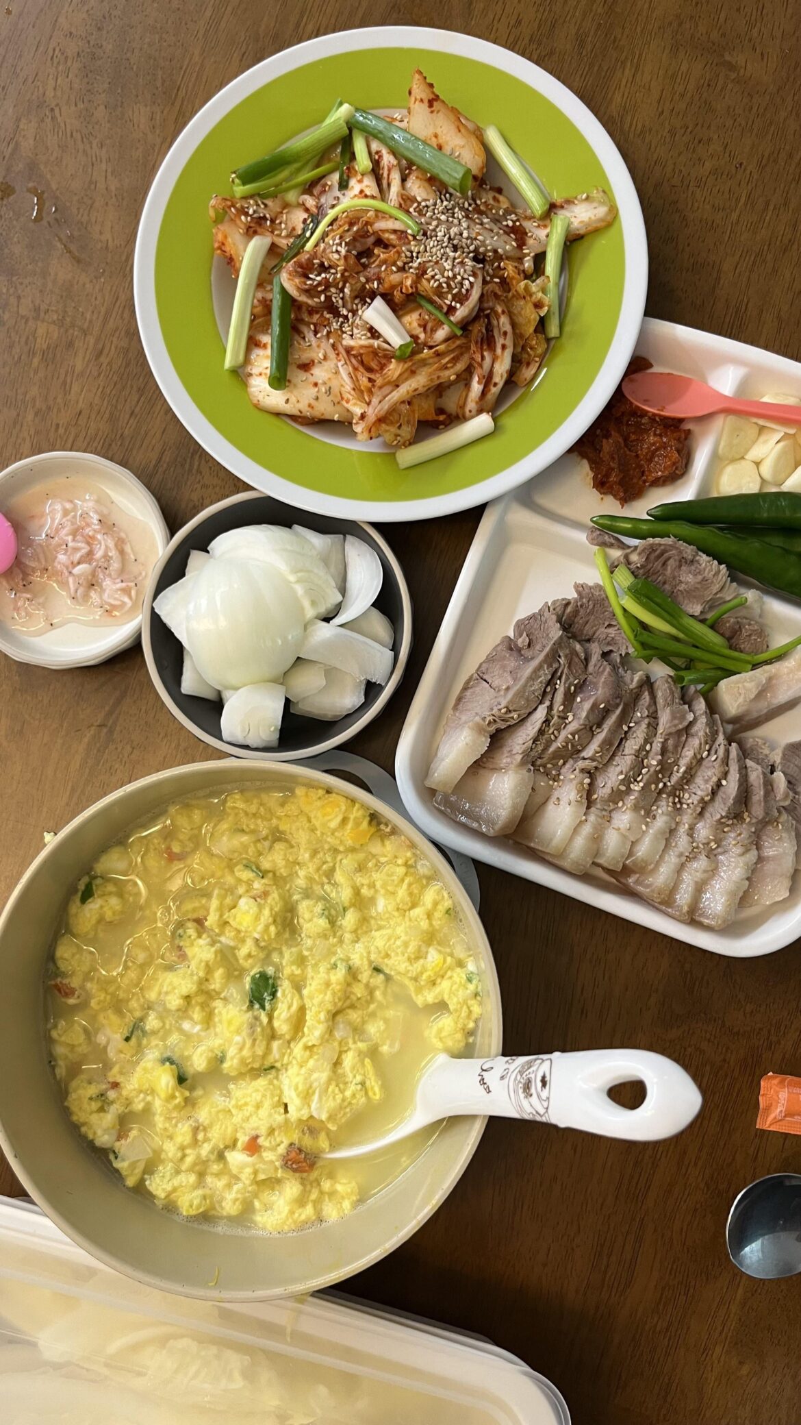 Bossam and some banchan