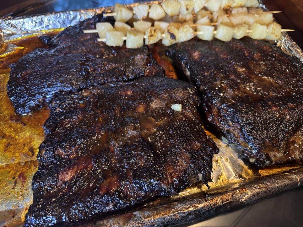 Ribs. First time with no wrap, I’ll never wrap again.