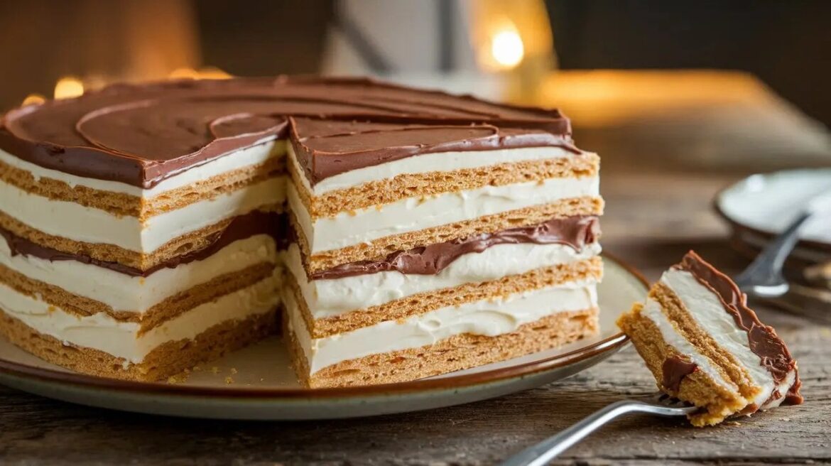 No Bake Éclair Cake