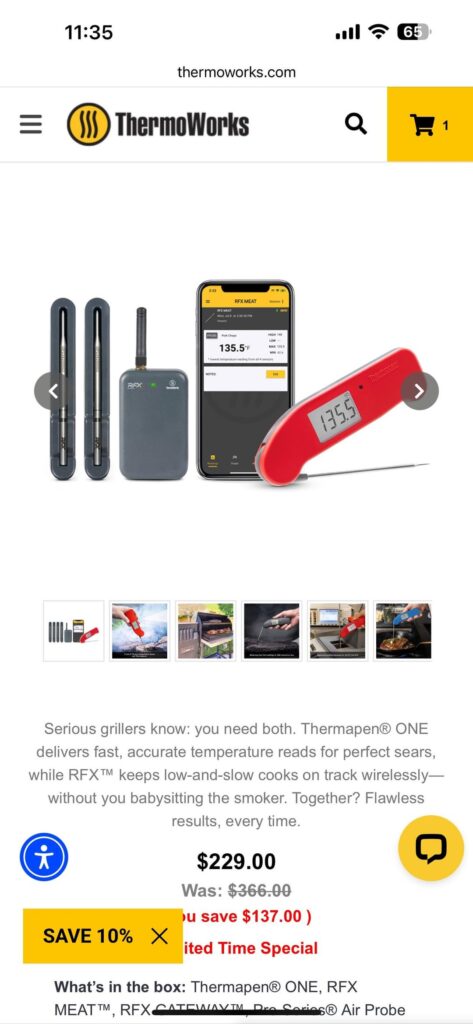 ThermoWorks or Chef IQ ThermoWorks or Chef IQ