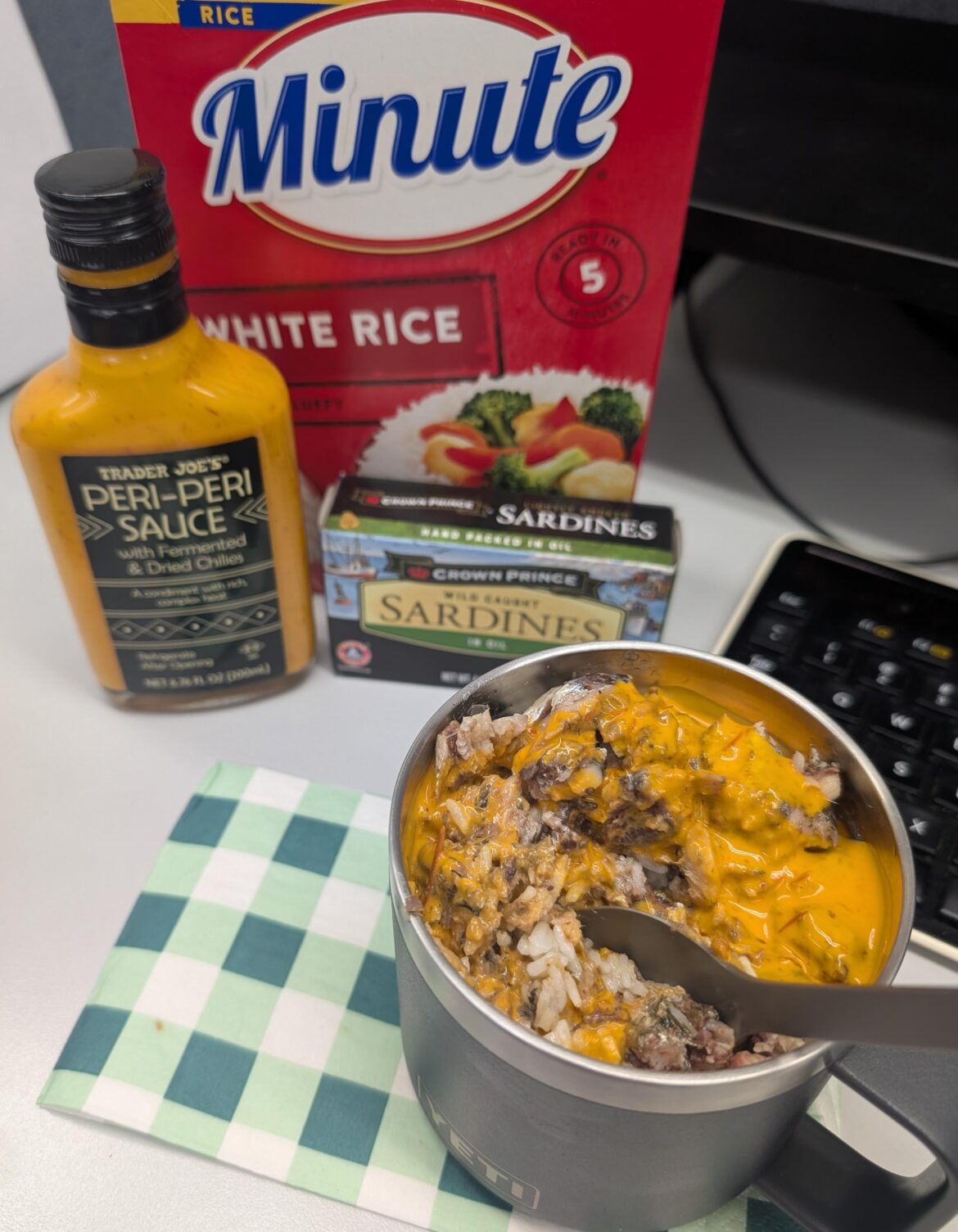 Cheap, easy and delicious. NOT office friendly 🤷🏼‍♀️