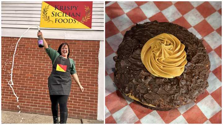 Kristin Pinkston opened her new restaurant Krispy Sicilian Foods in Storrs, CT, on January 9, 2025.
