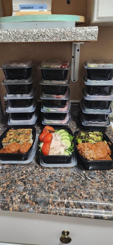 Full week meal prep for a client with 2700c, 250g protein/day foals Full week meal prep for a client with 2700c, 250g protein/day foals