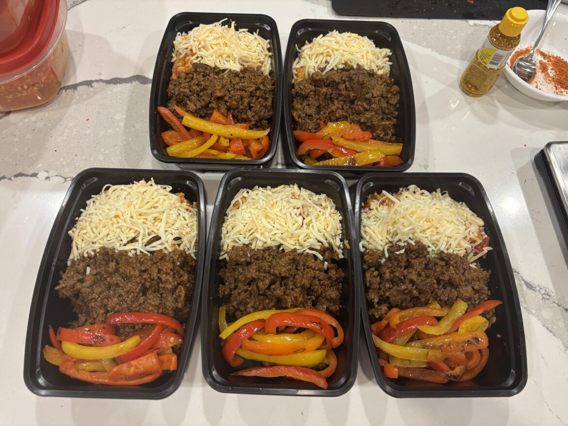 Taco Bowls with Rice and Peppers Taco Bowls with Rice and Peppers
