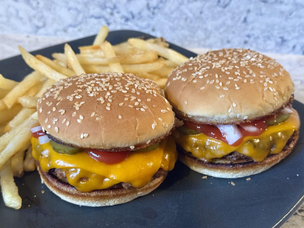 It’s been 50 days since my last (vegan) cheeseburger. I’m proud of my restraint. I’m making healthier meals, but thought I deserved a treat.