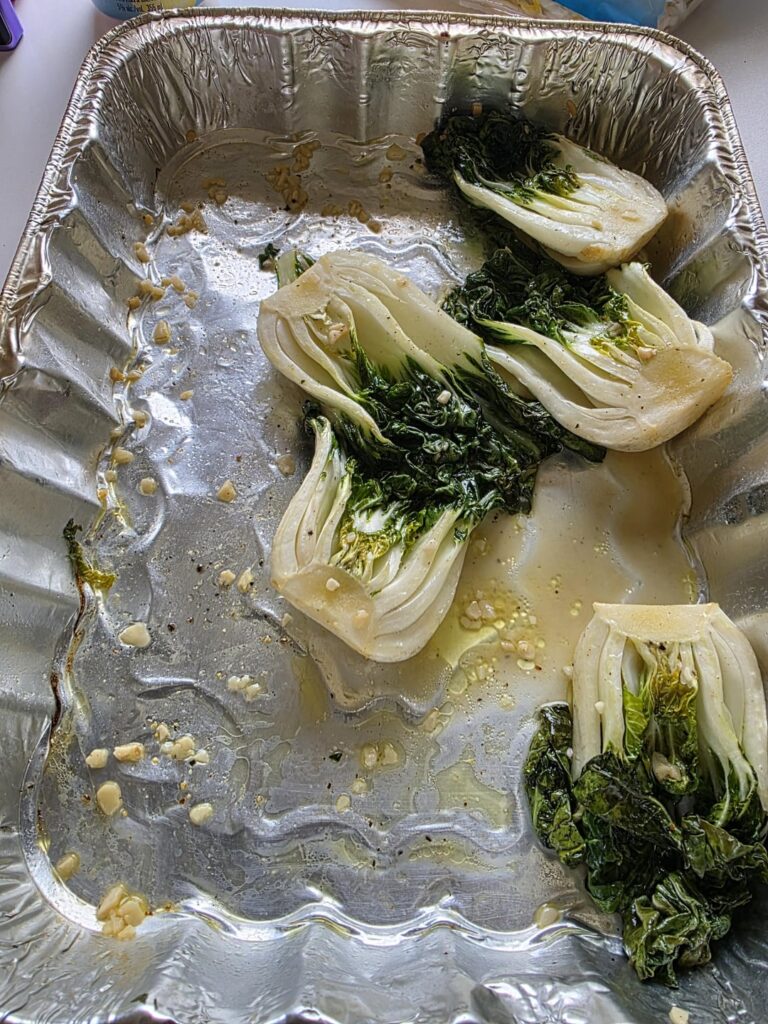 Ribs, baby bok and some asparagus tonight