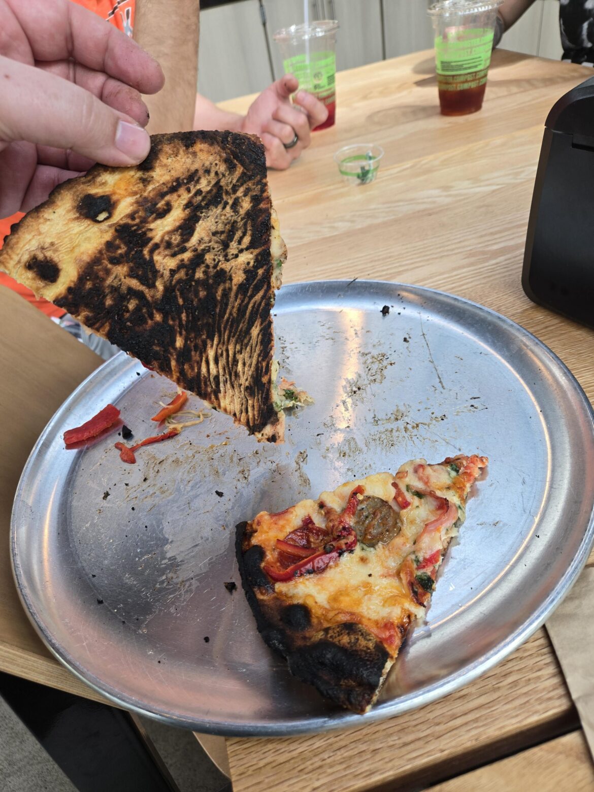 I think they forgot about my pizza in there.