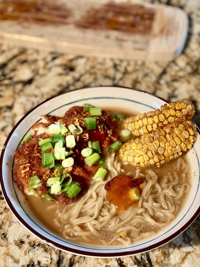 Homemade Shoyu Tonkotsu w/Corn Ribs!
