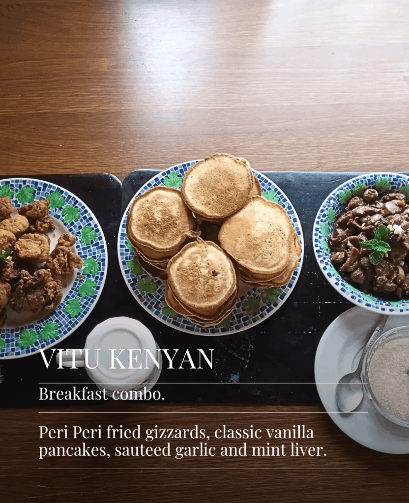 Personalized Breakfast for Two? High-Protein Pancakes / savory Chicken Liver?