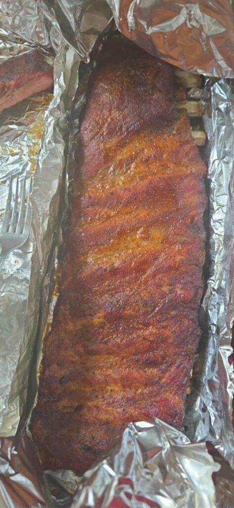 First time smoking ribs on the weber kettle. How'd I do?