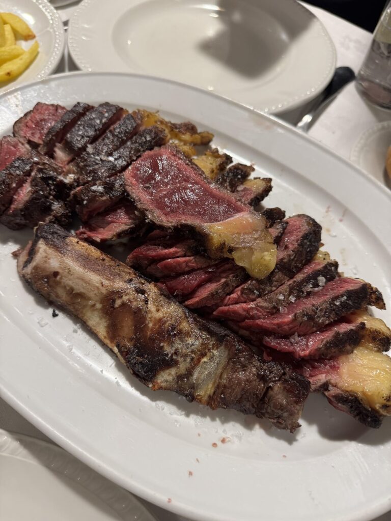 Chuletón 1KG at Restaurant Pelotari, Madrid. Dry aged 30 days.