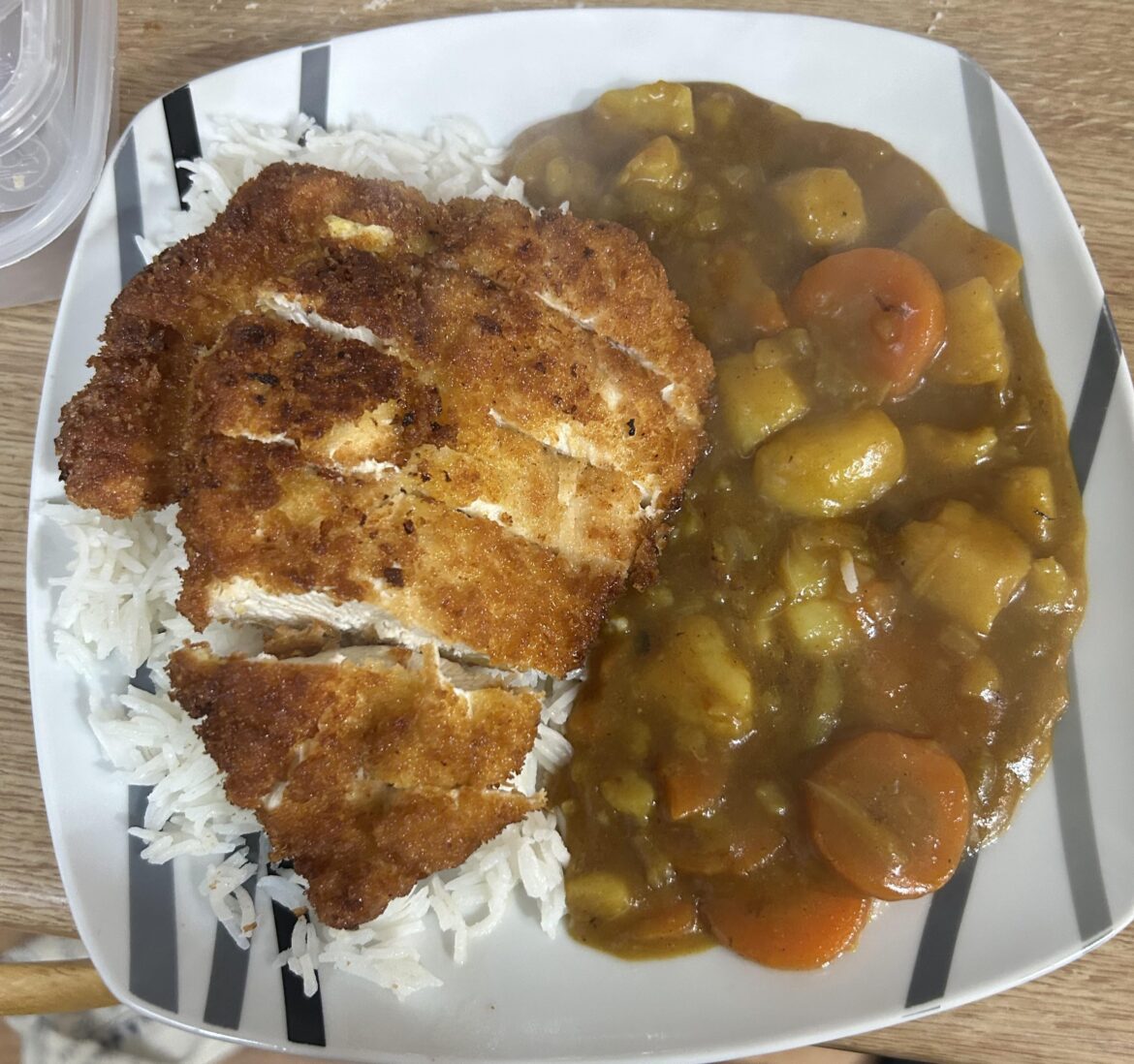 Not much of a cook but made an attempt at a chicken katsu curry