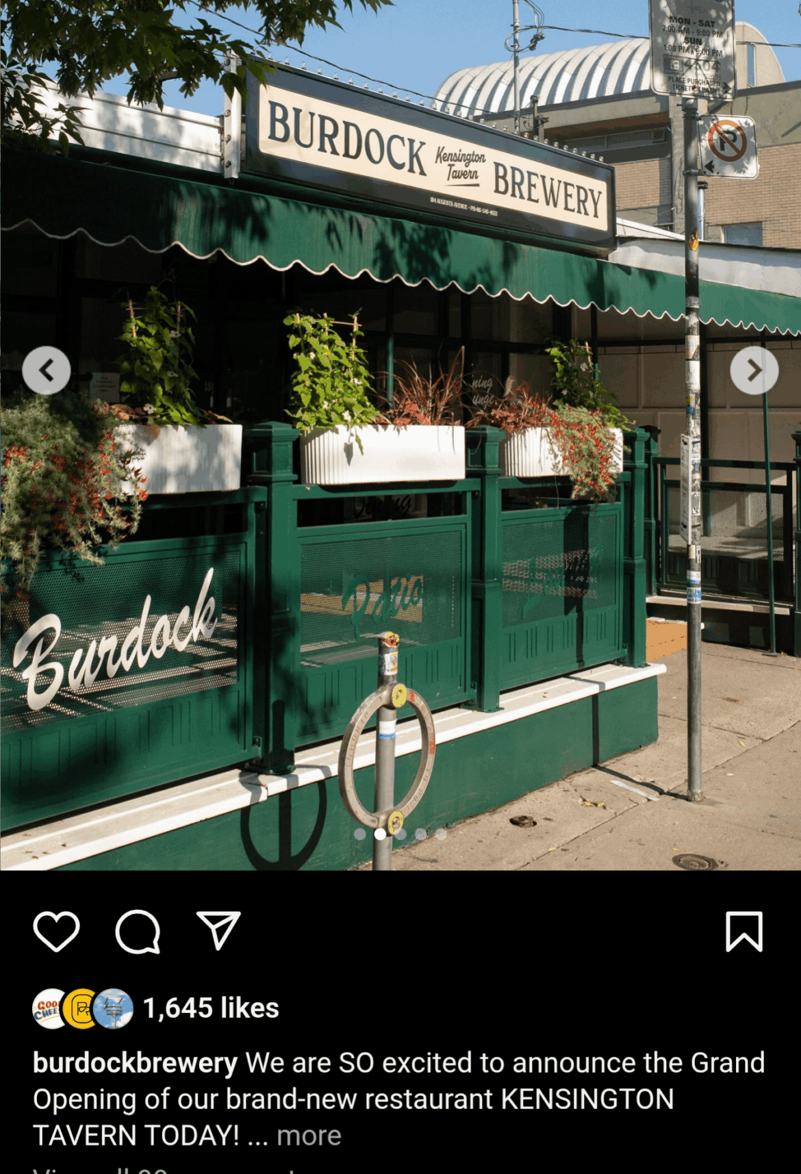 Burdock's new Kensington Tavern is now open!