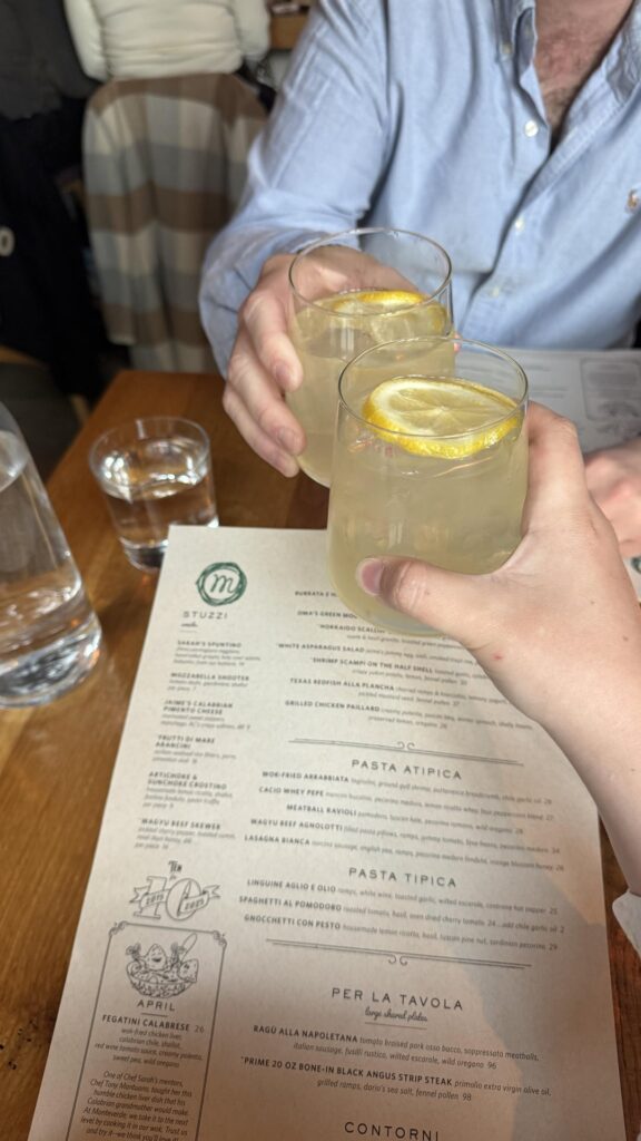 Anniversary dinner at Monteverde