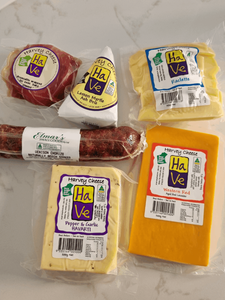 Little shopping spree at Harvey Cheese, Western Australia