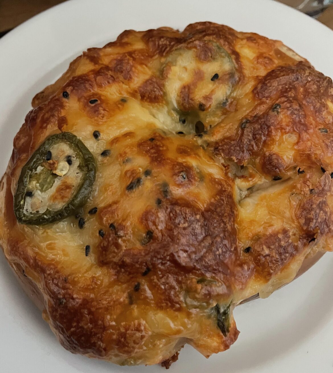 🥯Jalapeño & cheese bagel 🥯