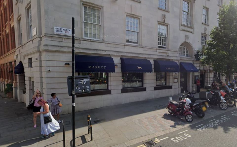 Margot Restaurant, London.