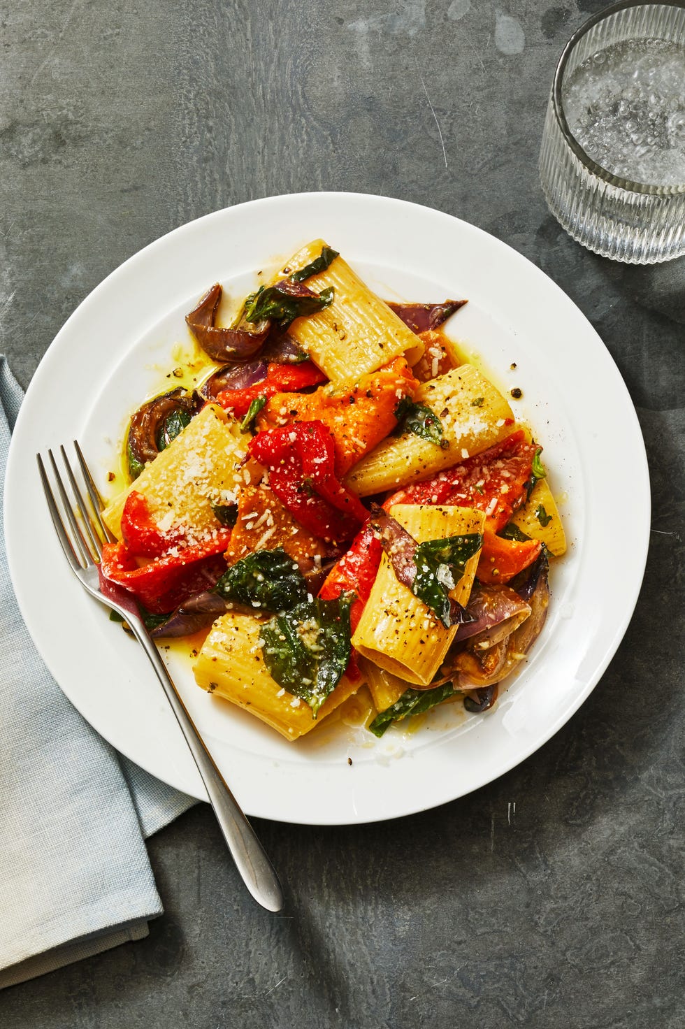 marinated peppers in pasta