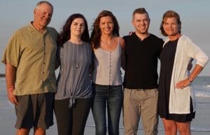 Matthew Briden and family; restaurant bill.