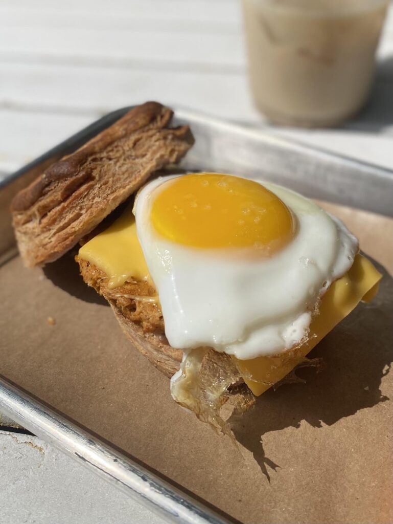 Biscuit sandwich at Mercado Sin Nombre