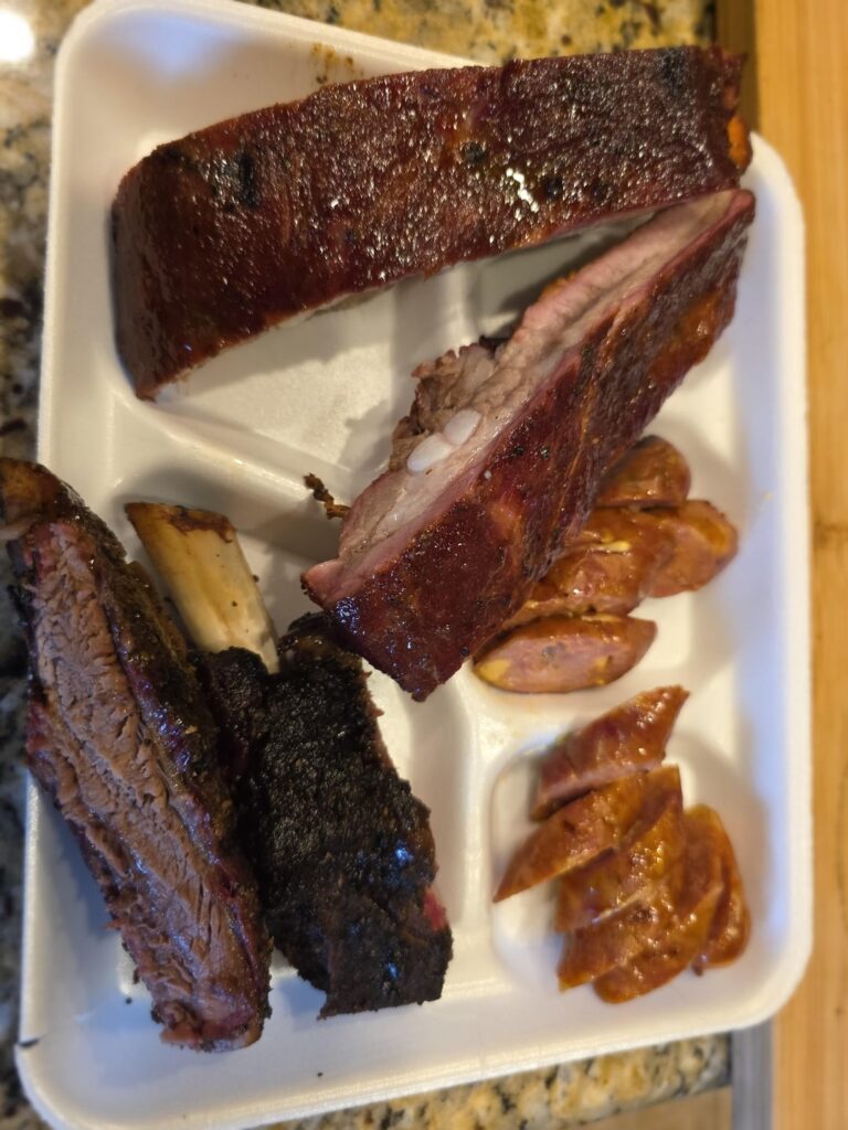 The finished product of my daughter cooking for me for Father's Day