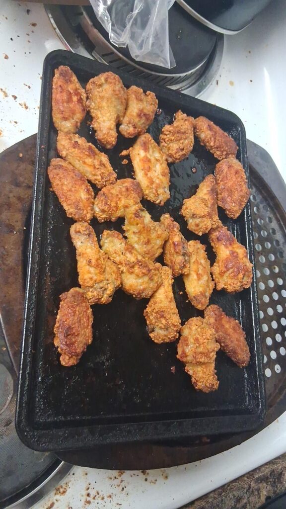 21 selection crispy chicken wings.