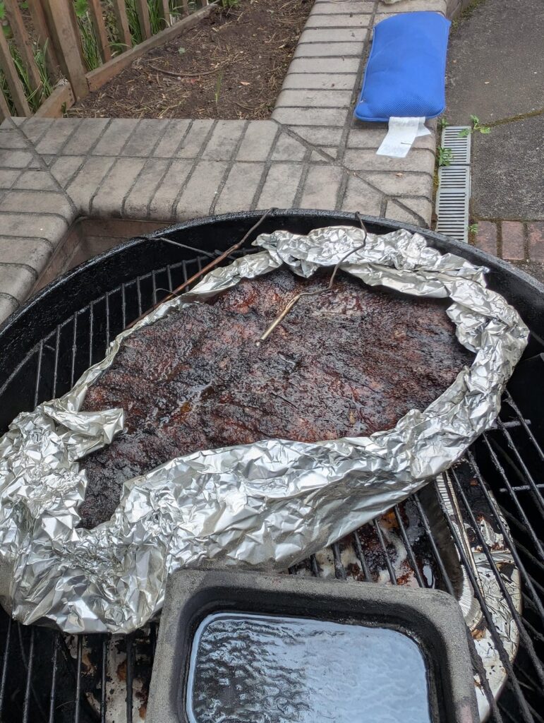 A delish Weberbrisket because of you all