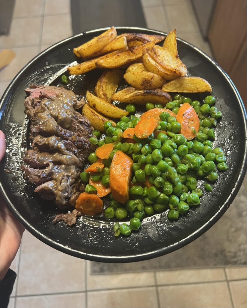 Sizzling Garlic Herb Butter Steak