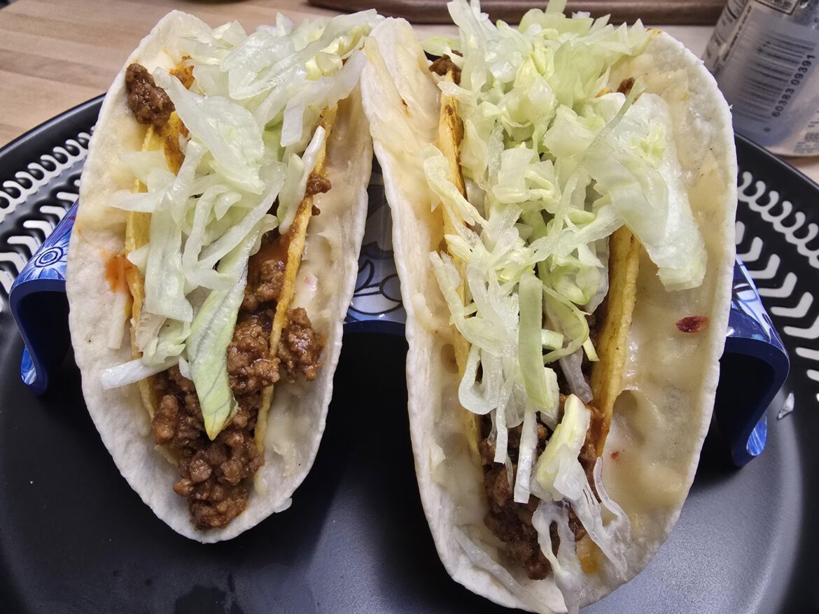 All taco is good taco and these taco bell style double decker tacos were very good