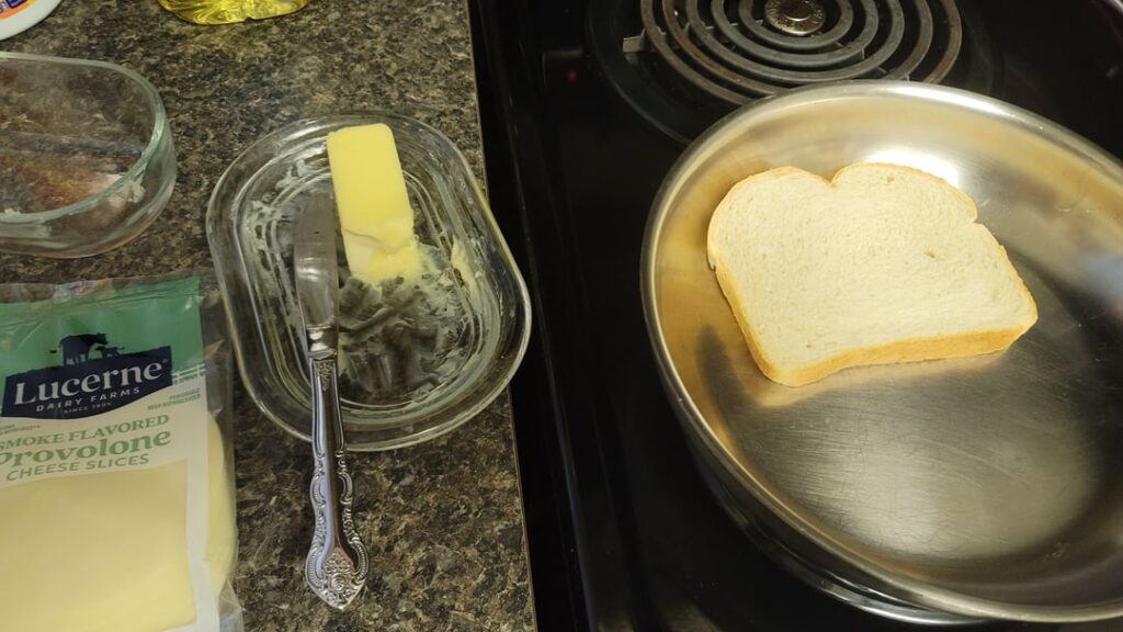 V card grilled cheese