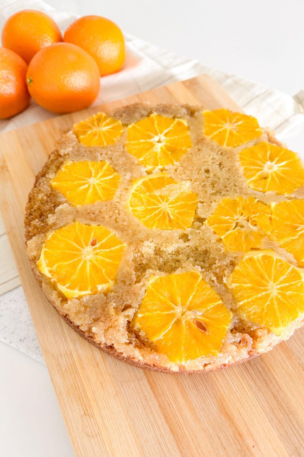 My First Orange Upside Down Cake!