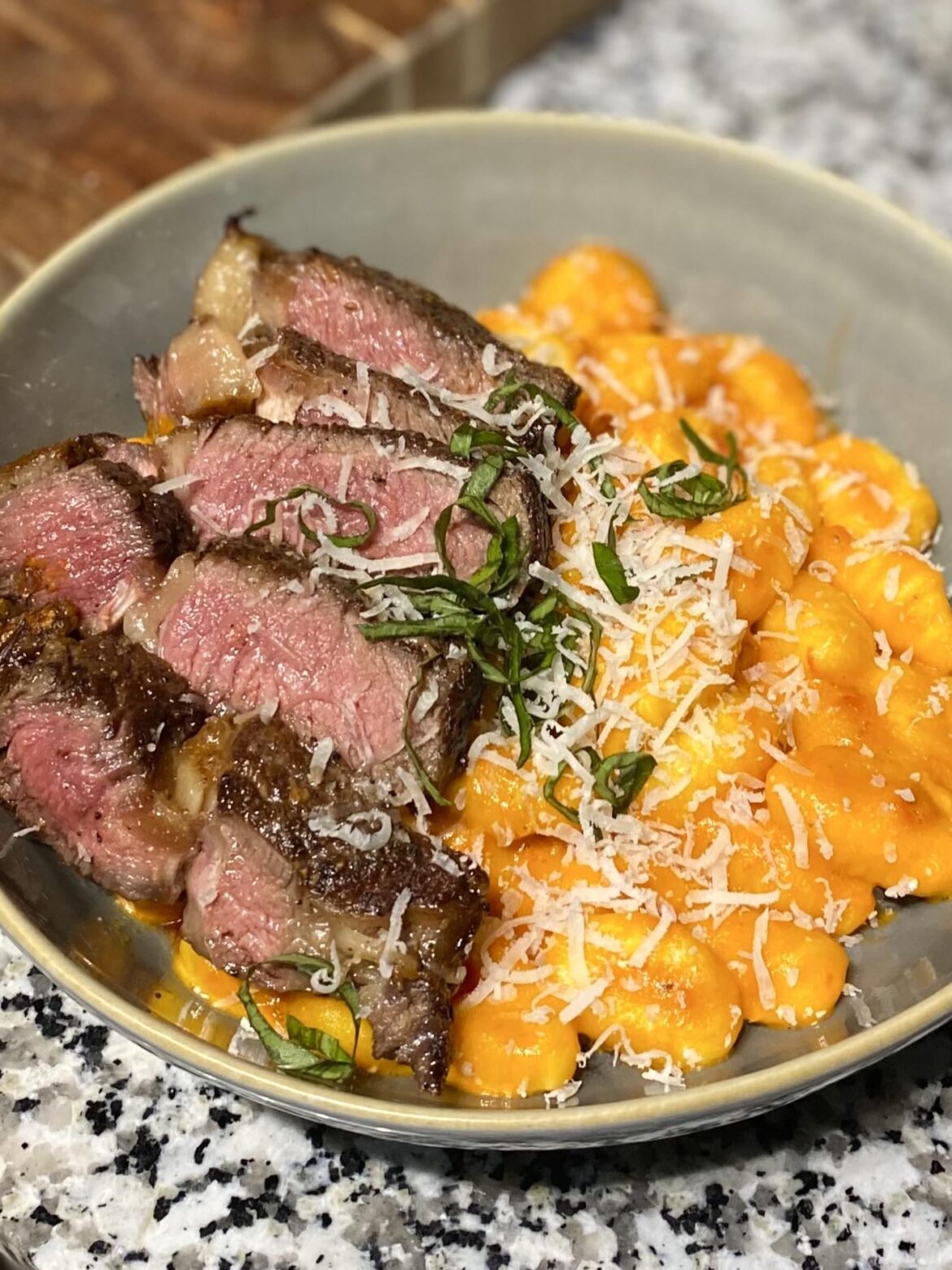 Does gnocchi count as pasta? Steak with gnocchi in vodka sauce