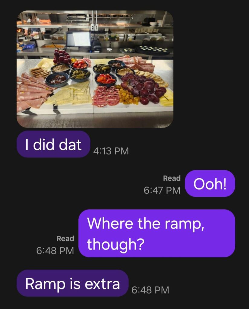 Me and my boyfriend are both cooks.