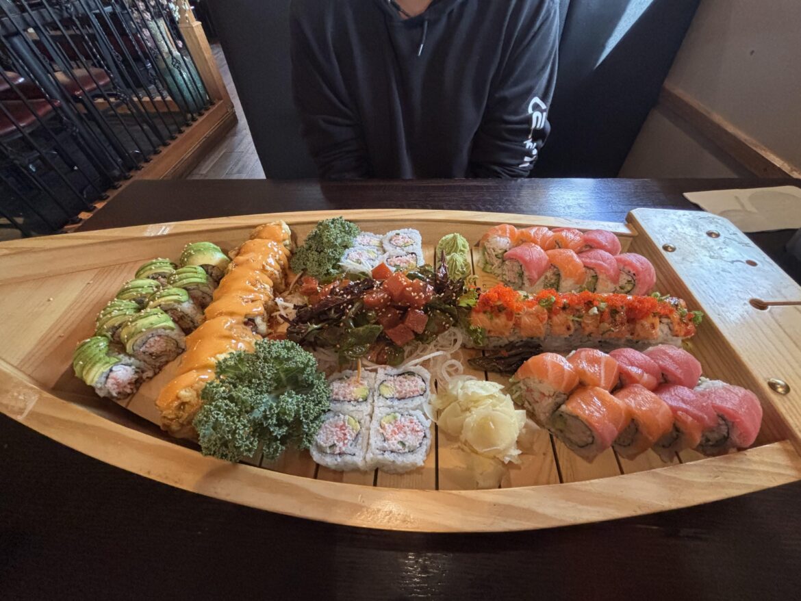 Overdue sushi dinner