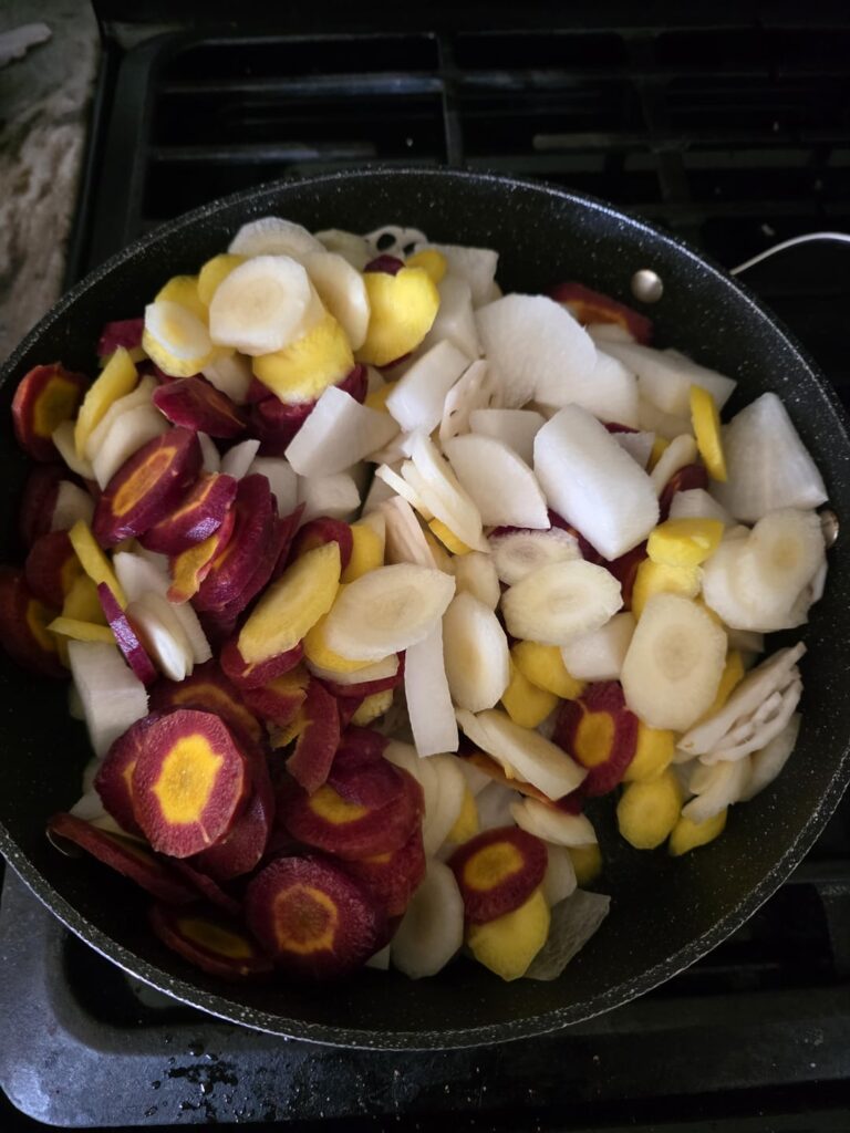 Vegan Kimchi Stew with Dumplings