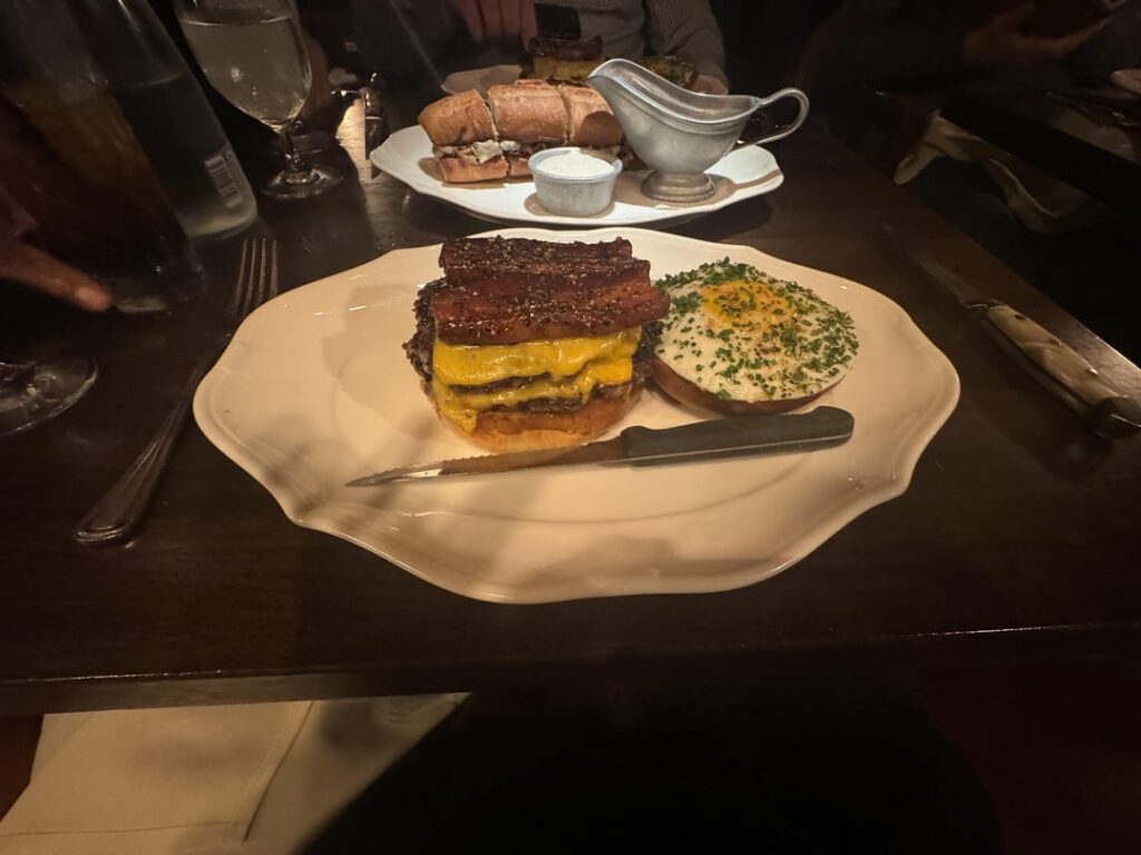 Did a burger tour last week: 4 Charles, Red Hook Tavern, Monkey Bar & Minetta Tavern (added bonus of a chicken sandwich special we had at Torrisi that was burger adjacent and perfection).