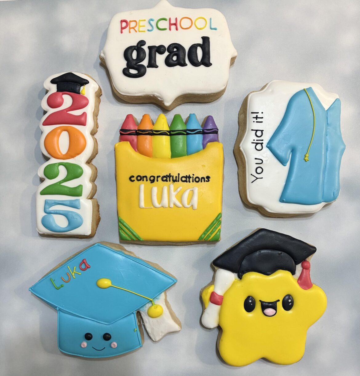 Pre-school Grad - decorated with glaze
